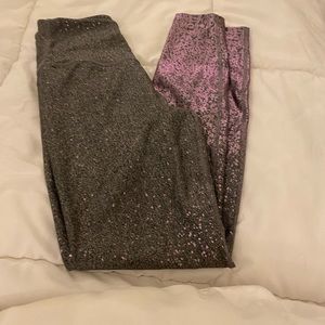 Stylish Gray and Pink Women's Pants